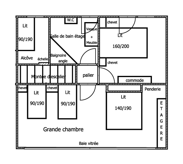 Chalet des Houssots - Plan 1 - Bussang Vosges